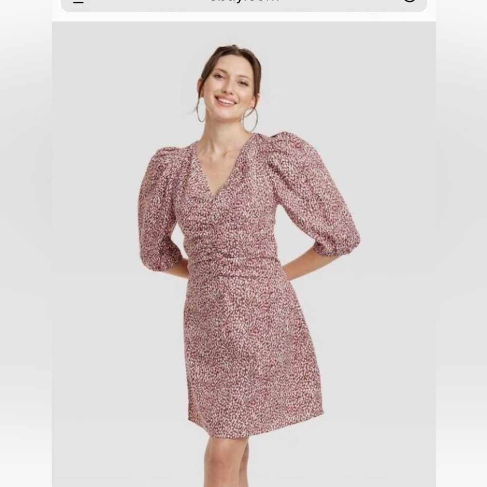 Universal Thread Pink Sequin Wrap Mini Dress
